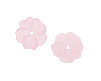 Matte Light Amethyst Lucite Buttercup Flower 4x14mm