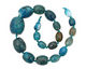 Sky Blue Line Agate Faceted Rice Graduated 13-30x12-26mm