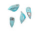 Humble Beads Polymer Clay Little Teal Bird 15-16x29-30mm