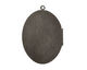 Gunmetal Oval Scalloped Shell w/Cab Setting Heirloom Locket 48x64mm