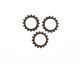 C-Koop Enameled Metal Steel Gray Small Open Gear 16mm