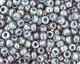TOHO Marbled Opaque Turquoise/Luster Transparent Blue Round 11/0 Seed Bead