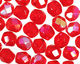 Czech Fire Polished Glass Siam Ruby AB Round 3mm
