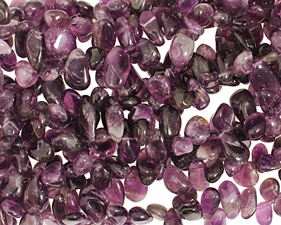 Amethyst Tumbled Nugget Drop 9-14x10-20mm