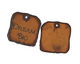 The Lipstick Ranch Etched Rusted Iron "Dream Big" Square 28mm