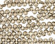 Golden Pyrite (silver tone) Faceted Flat Teardrop 6-7mm