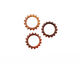 C-Koop Enameled Metal Wisteria Purple Small Open Gear 16mm