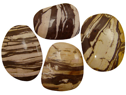 Brown Zebra Jasper Freeform Cabochon 38-58x48-75mm