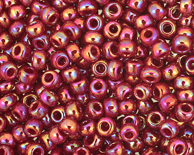 TOHO Opaque Rainbow Oxblood Round 11/0 Seed Bead
