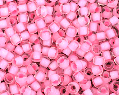 TOHO Crystal (with Neon Carnation Lining) Round 11/0 Seed Bead