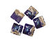 Grace Lampwork Cobalt Celestial Pillow 26mm