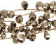 Golden Pyrite (silver tone) Faceted Teardrop 12x12-16mm