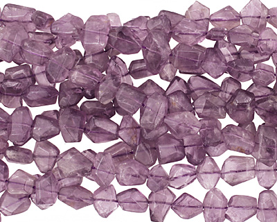 Amethyst Faceted Side Drilled Nugget 8-10x10-14mm