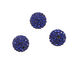 Cobalt Pave Round 12mm (1.5mm hole)