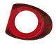 Tagua Nut Red Open Slice 33-45x24-36mm