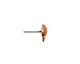 TierraCast Antique Copper (plated) Dome Ear Post 8x11mm
