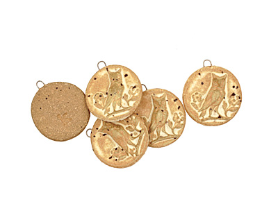 Kylie Parry Ceramic Vanilla Owl in Garden Pendant 30mm