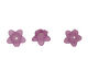 Lucite Lilac 5 Petal Small Bellflower 12x18mm