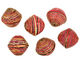 African Paper (red, pink, yellow) Bicone 24-25x26-27mm