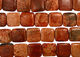Fossil Coral (red) Puff Square 30mm