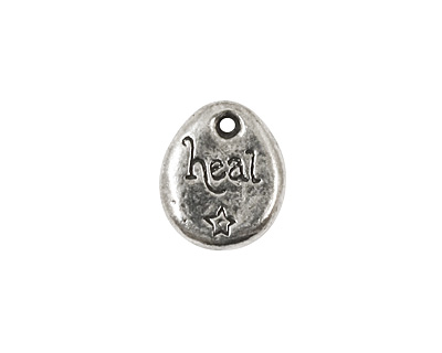 Green Girl Pewter Little Blessings Healing Flower 13x16mm