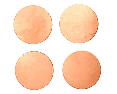 Copper Circle Blank 25mm