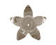Trinket Foundry Green & Cream Large 5 Petal Bottle Cap Flower 34mm