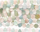 Beryl Morganite Flat Polished Pebble (side drilled) 9-10x10-14mm