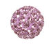 Lilac Pave Round 8mm (1.5mm hole)