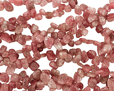 Strawberry Quartz (natural) Tumbled Nugget Drop 8-10x10-14mm