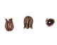 Ezel Findings Antique Copper Small Tulip Bead Cap 13x9mm