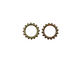 C-Koop Enameled Metal Olive Small Open Gear 16mm