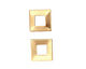 Brass Square Ring Blank 17mm