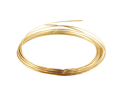 German Style Wire Non Tarnish Brass Square 21 gauge, 2.5 meters