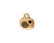 TierraCast Antique Gold (plated) Live Charm w/ Glue In 12x14mm
