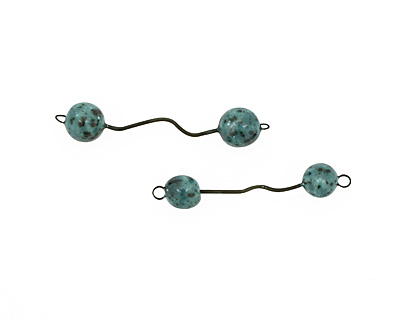 Jangles Ceramic Turquoise Wavy Link 56-67x11-12mm