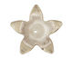Trinket Foundry Green & Cream Small 5 Petal Bottle Cap Flower 22mm