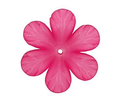 Lucite Plumeria Clematis Flower 8x30mm