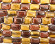 Tiger Eye (multi) Thin Pillow 25x18mm