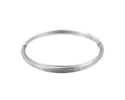 German Style Wire Silver (plated) Half Round 21 gauge, 4 meters