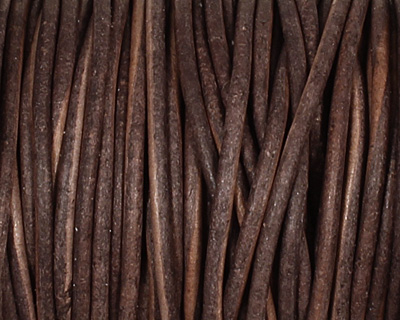 Natural Gray Round Leather Cord 1.5mm
