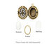 Antique Brass (plated) Oval Filigree Heirloom Locket 17x25mm