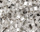 TOHO Crystal (with Silver Lining) Cube 1.5mm Seed Bead