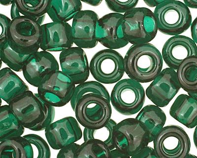 TOHO Transparent Green Emerald Round 6/0 Seed Bead