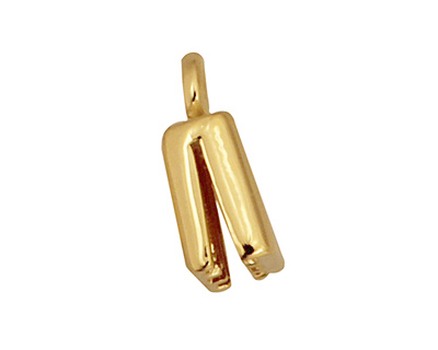 SilverSilk Gold (plated) Triple Strand End Cap 12mm