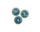 C-Koop Enameled Metal Peacock Blue Closed Gear 19mm