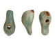 Kylie Parry Ceramic Molted Aqua Bird 10-11x25mm