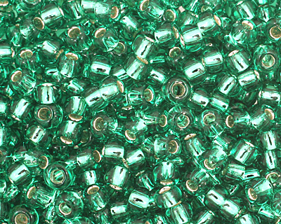 TOHO Dark Peridot (with Silver Lining) Round 11/0 Seed Bead