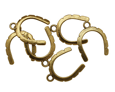 Artistic Wire Antique Brass Curved Wrapper 17x22mm