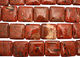 Brecciated Jasper Puff Square 30mm